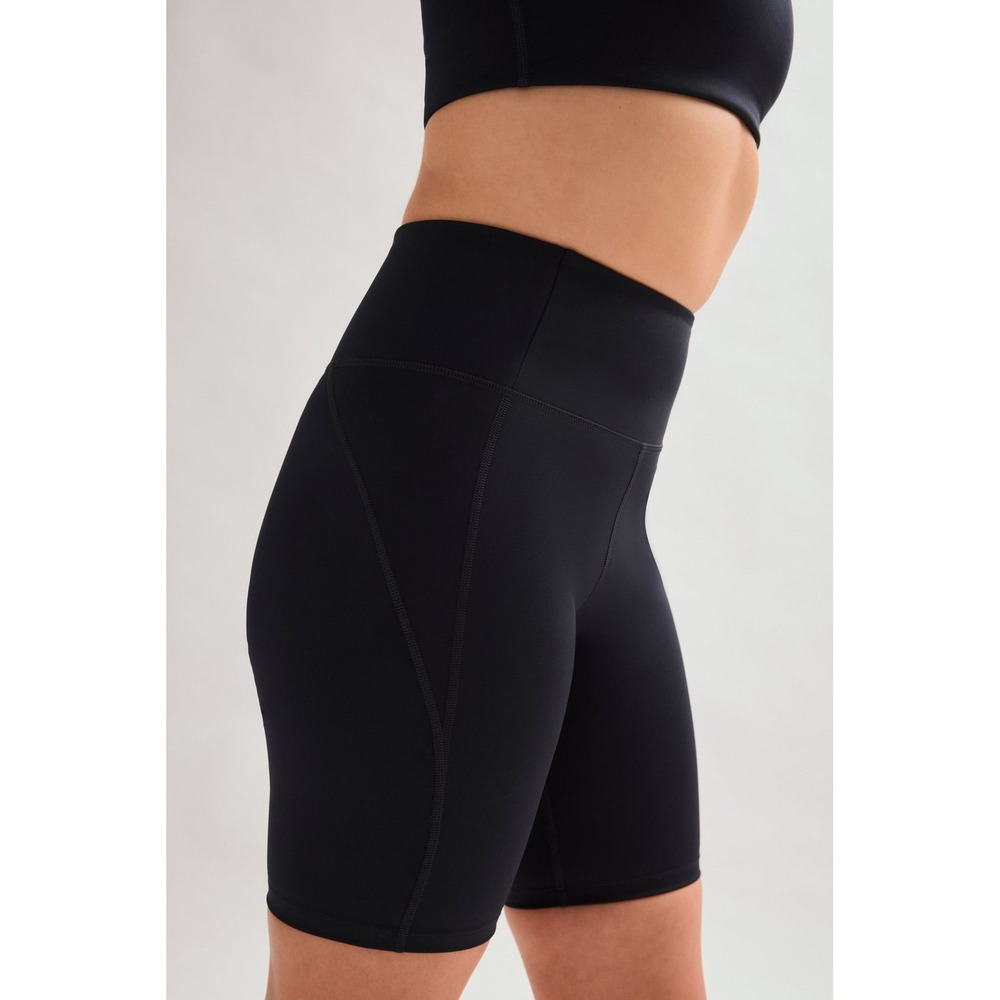 Girlfriend Collective Black High Rise Compressive Bike Shorts XL 44011